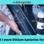 How should I store lithium batteries for the winter