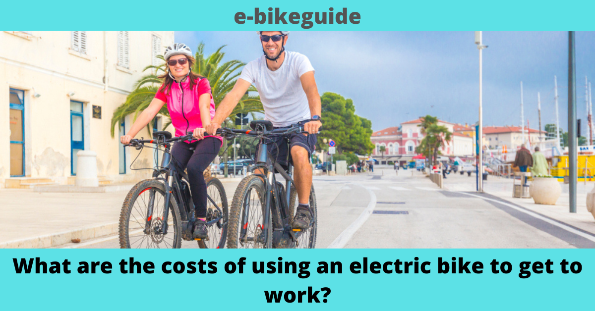 What are the costs of using an electric bike to get to work?