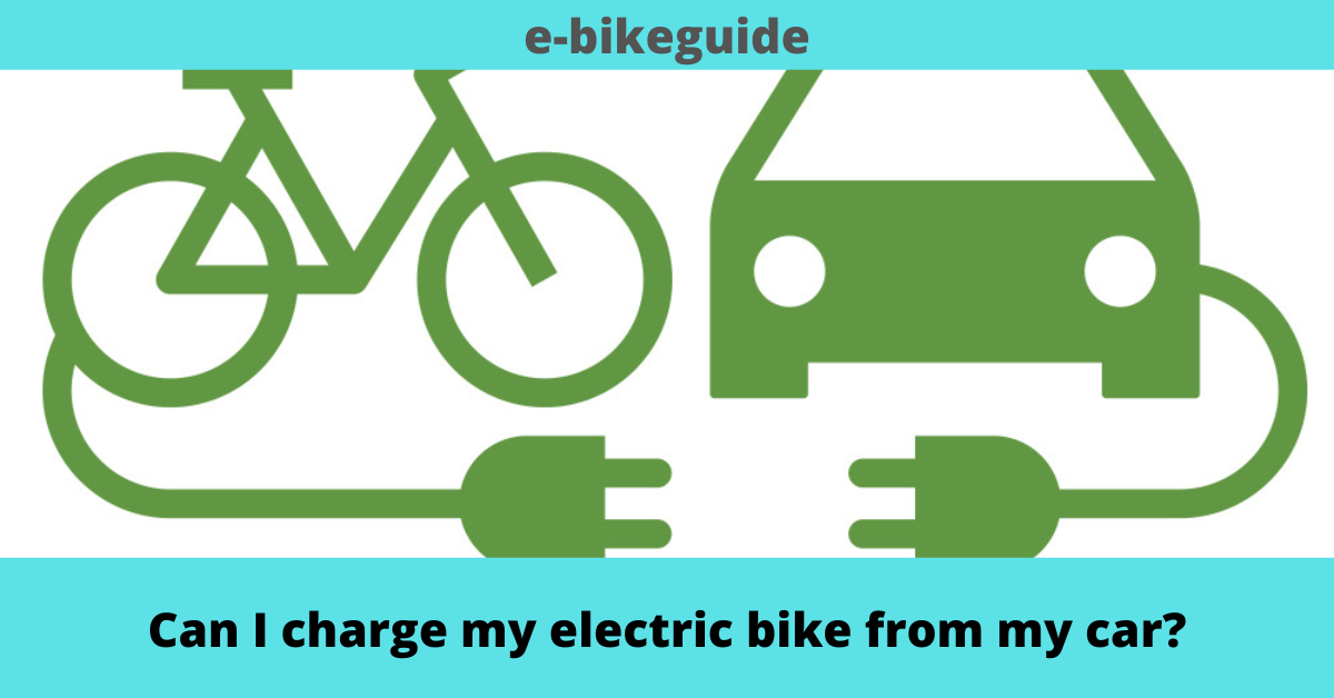Can I charge my electric bike from my car?