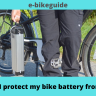 How do I protect my bike battery from theft?