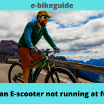 How to fix an E-scooter not running at full Throttle