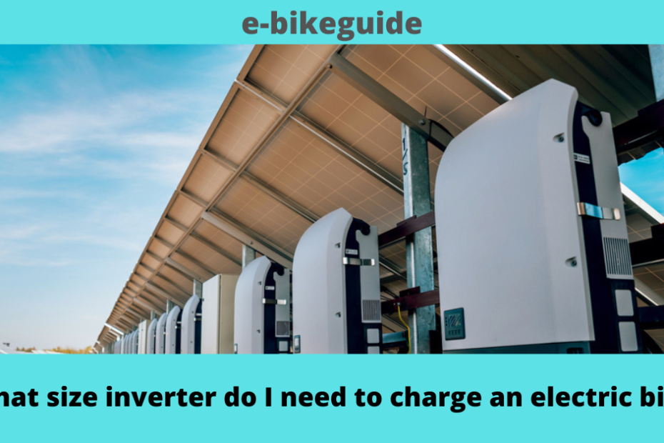 inverter to charge ebike