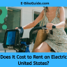 How Much Does It Cost to Rent an Electric Bike in the United States?