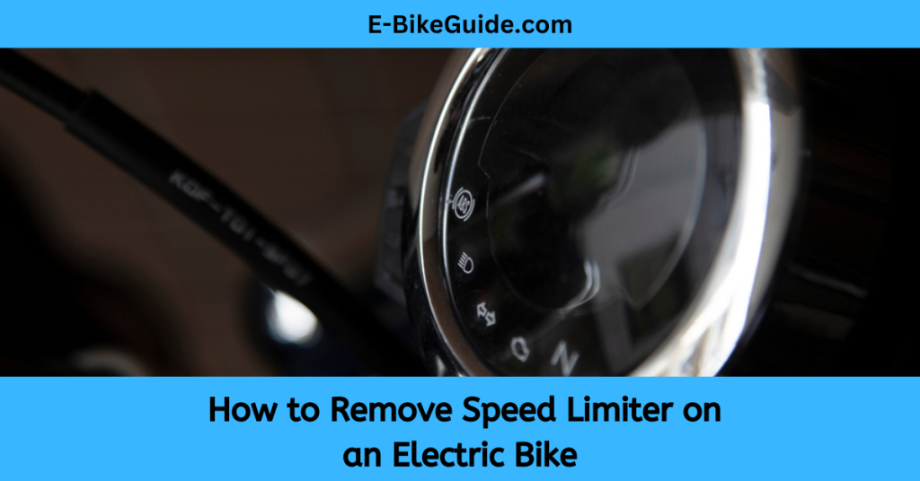  How to Remove Speed Limiter on an Electric Bike